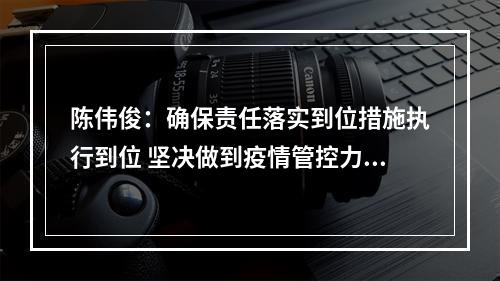 陈伟俊：确保责任落实到位措施执行到位 坚决做到疫情管控力大于传播力