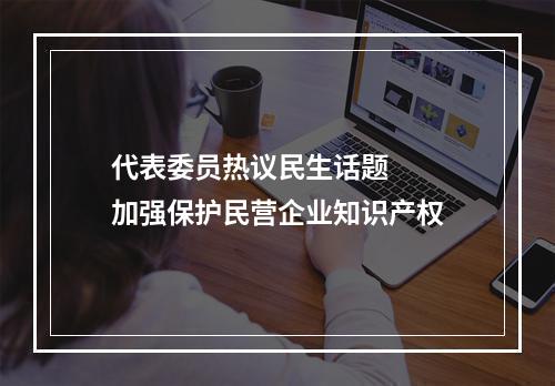 代表委员热议民生话题   加强保护民营企业知识产权