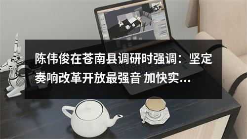 陈伟俊在苍南县调研时强调：坚定奏响改革开放最强音 加快实现高质量发展新跨越