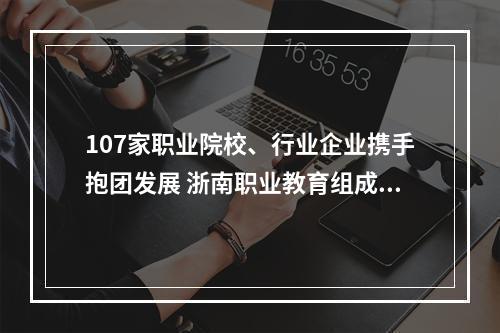 107家职业院校、行业企业携手抱团发展 浙南职业教育组成“集团军”