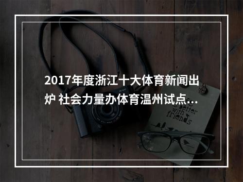 2017年度浙江十大体育新闻出炉 社会力量办体育温州试点入选