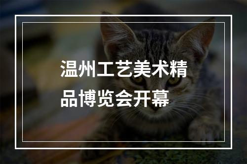温州工艺美术精品博览会开幕