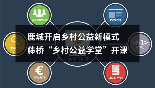 鹿城开启乡村公益新模式 藤桥“乡村公益学堂”开课