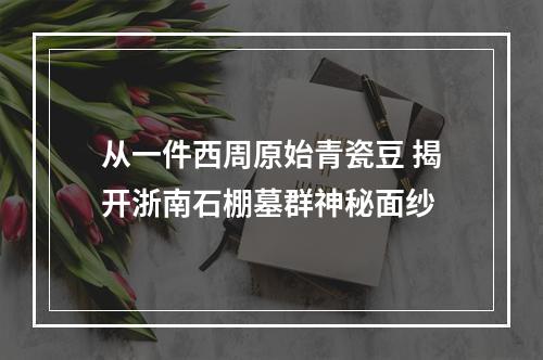 从一件西周原始青瓷豆 揭开浙南石棚墓群神秘面纱