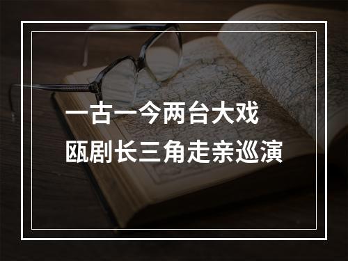 一古一今两台大戏 瓯剧长三角走亲巡演