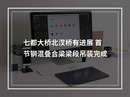 七都大桥北汊桥有进展 首节钢混叠合梁梁段吊装完成