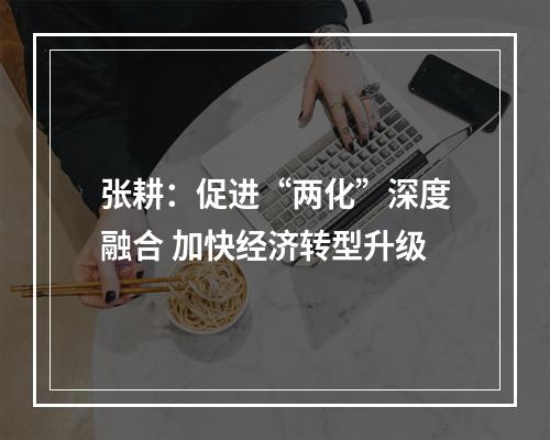 张耕：促进“两化”深度融合 加快经济转型升级