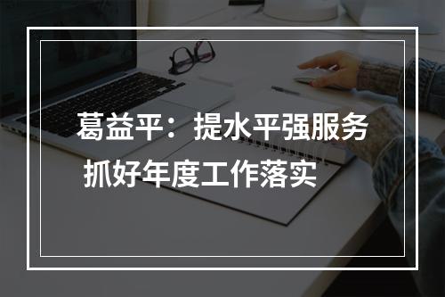葛益平：提水平强服务 抓好年度工作落实