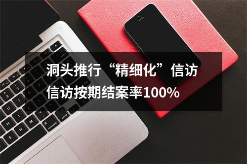洞头推行“精细化”信访 信访按期结案率100%