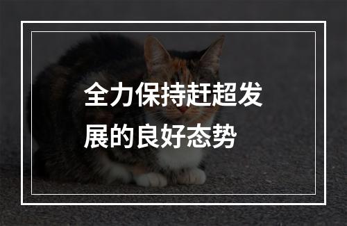 全力保持赶超发展的良好态势