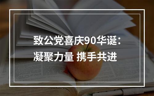 致公党喜庆90华诞：凝聚力量 携手共进