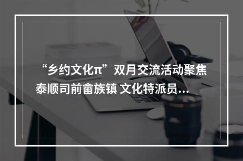 “乡约文化π”双月交流活动聚焦泰顺司前畲族镇 文化特派员走进民族村开拓振兴路