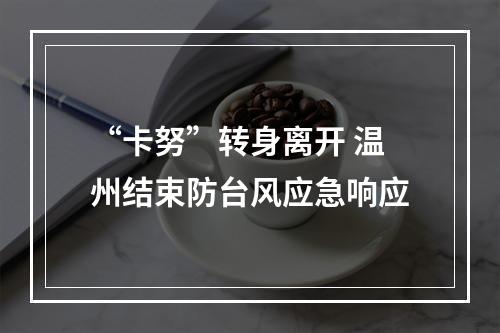 “卡努”转身离开 温州结束防台风应急响应