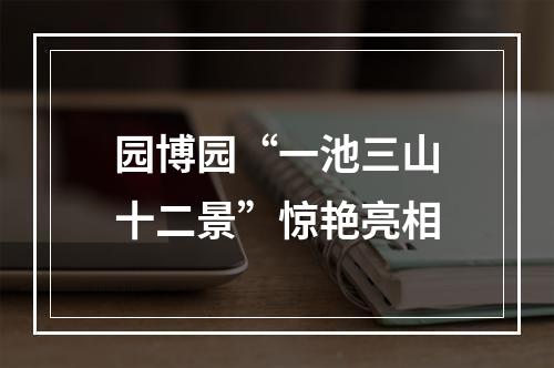 园博园“一池三山十二景”惊艳亮相