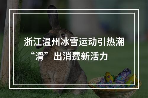 浙江温州冰雪运动引热潮 “滑”出消费新活力