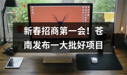 新春招商第一会！苍南发布一大批好项目