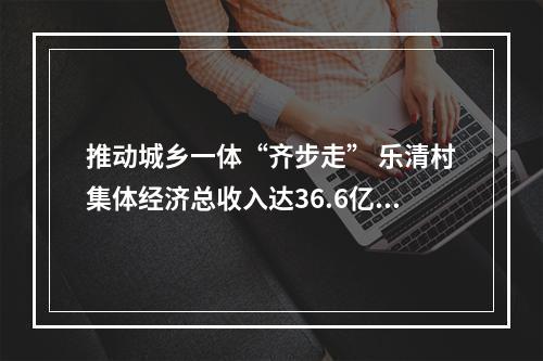 推动城乡一体“齐步走” 乐清村集体经济总收入达36.6亿元