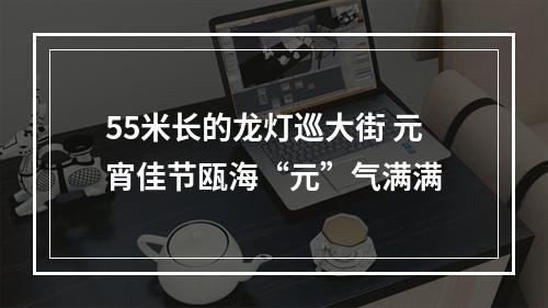 55米长的龙灯巡大街 元宵佳节瓯海“元”气满满