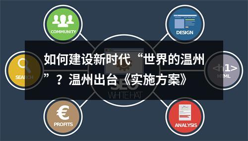 如何建设新时代“世界的温州”？温州出台《实施方案》