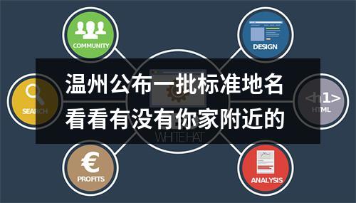 温州公布一批标准地名 看看有没有你家附近的