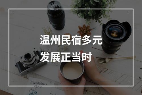 温州民宿多元发展正当时