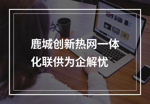 鹿城创新热网一体化联供为企解忧