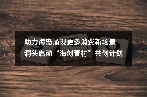助力海岛涌现更多消费新场景 洞头启动“海创青村”共创计划