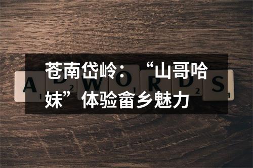 苍南岱岭：“山哥哈妹”体验畲乡魅力