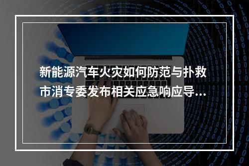 新能源汽车火灾如何防范与扑救 市消专委发布相关应急响应导引
