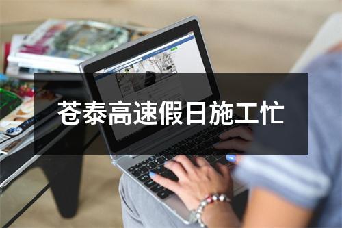 苍泰高速假日施工忙