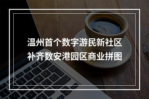 温州首个数字游民新社区补齐数安港园区商业拼图