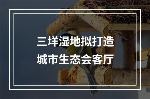 三垟湿地拟打造城市生态会客厅