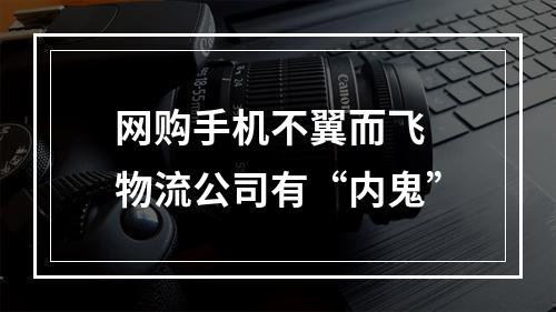 网购手机不翼而飞 物流公司有“内鬼”