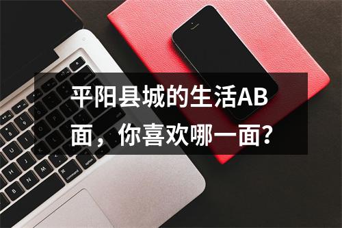 平阳县城的生活AB面，你喜欢哪一面？
