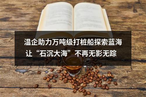 温企助力万吨级打桩船探索蓝海 让“石沉大海”不再无影无踪