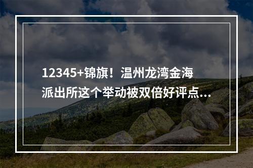 12345+锦旗！温州龙湾金海派出所这个举动被双倍好评点赞
