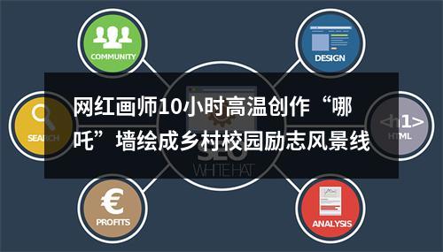 网红画师10小时高温创作“哪吒”墙绘成乡村校园励志风景线