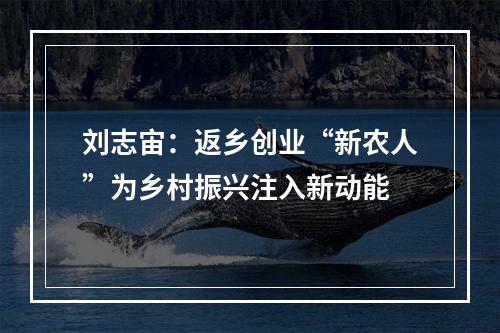 刘志宙：返乡创业“新农人”为乡村振兴注入新动能