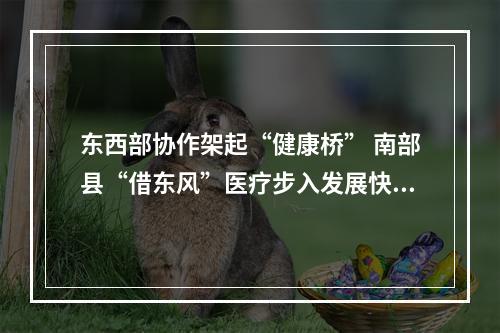 东西部协作架起“健康桥” 南部县“借东风”医疗步入发展快车道