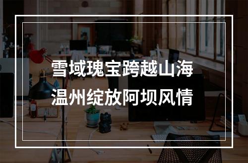 雪域瑰宝跨越山海 温州绽放阿坝风情