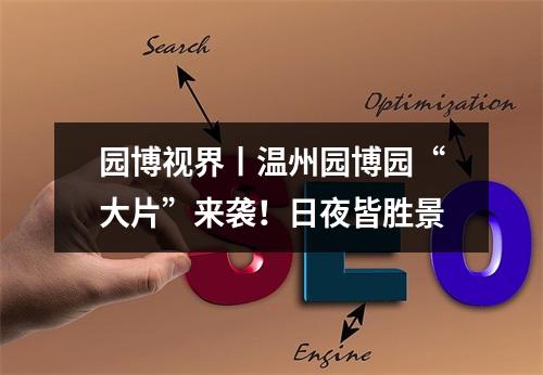 园博视界丨温州园博园“大片”来袭！日夜皆胜景