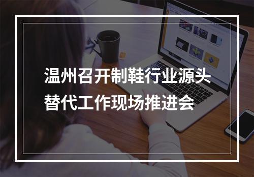温州召开制鞋行业源头替代工作现场推进会