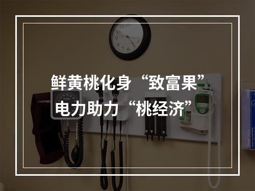 鲜黄桃化身“致富果” 电力助力“桃经济”