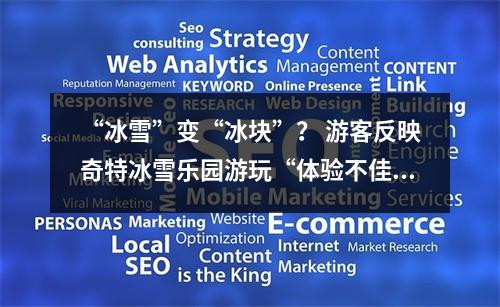 “冰雪”变“冰块”？ 游客反映奇特冰雪乐园游玩“体验不佳”