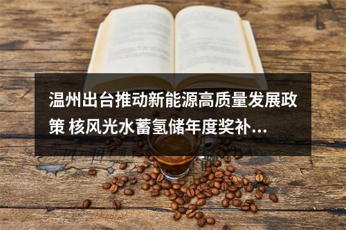 温州出台推动新能源高质量发展政策 核风光水蓄氢储年度奖补超亿元
