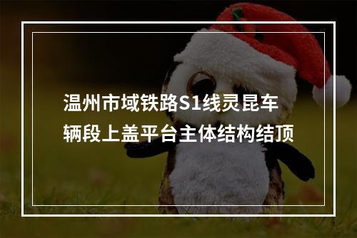 温州市域铁路S1线灵昆车辆段上盖平台主体结构结顶