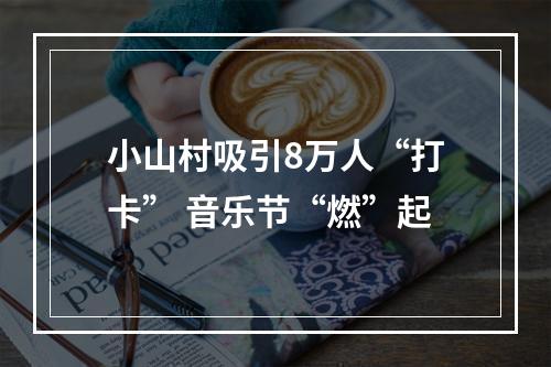 小山村吸引8万人“打卡” 音乐节“燃”起