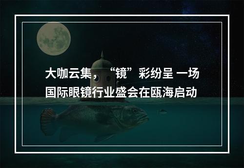 大咖云集，“镜”彩纷呈 一场国际眼镜行业盛会在瓯海启动