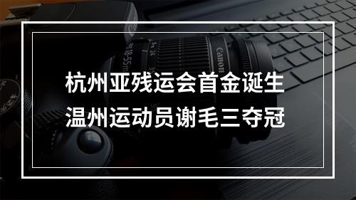 杭州亚残运会首金诞生 温州运动员谢毛三夺冠