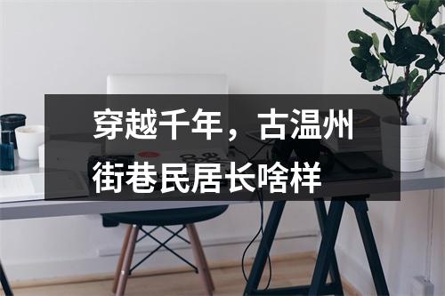 穿越千年，古温州街巷民居长啥样